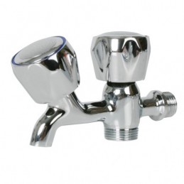 GRIFO LAVADORA DOBLE ROSCA 1/2
