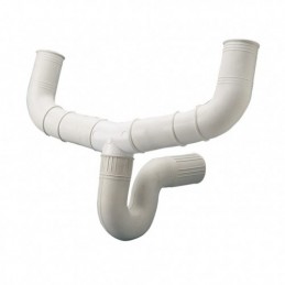 SIFON FLEXIBLE PVC DOBLE...