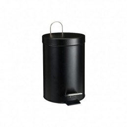 CUBO PEDAL INOX NEGRO 3 LITROS