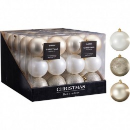 SET 6 BOLAS NAVIDAD 8CM NOELLE