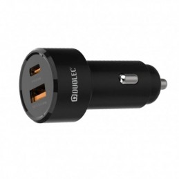 CARGADOR DUAL COCHE 38W NEGRO