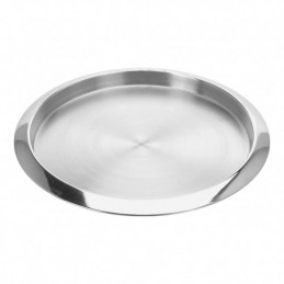 BANDEJA REDONDA ACERO INOX....