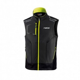CHALECO GRIS/AMARILLO TALLA...