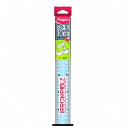REGLA 30 CM IRROMPIBLE STUDY