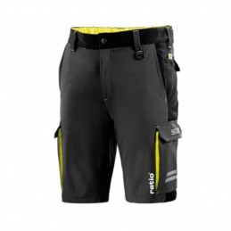 BERMUDA GRIS/AMARILLO TALLA L