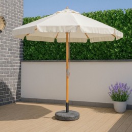 PARASOL MADERA 3 M CRUDO.POLEA