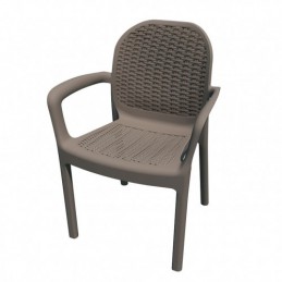 SILLÓN TAUPÉ ELEGANTE RATÁN...
