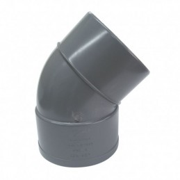 CODO 45º PVC M-H  Ø50mm.