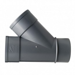 DERIVACION 45º PVC M-H Ø125mm.