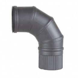 CODO 90 º PELLET  INOX PINT...