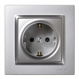 ENCHUFE SCHUKO ALUM SIMON 10