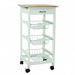 CARRO AUXILIAR COCINA BLANCO