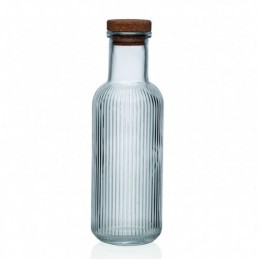 BOTELLA TRANSPARENTE RAYAS...