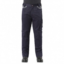 PANTALON STRETCH AZUL-NEGRO...