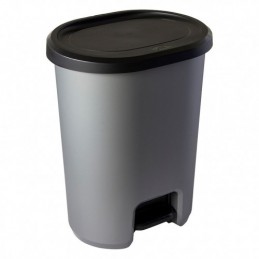 CUBO BASURA PEDAL 45L.GRIS...