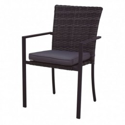 SILLA ACERO/RATÁN