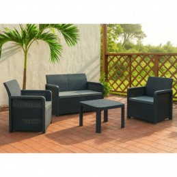 SET AZORES GRAFITO 4 PLAZAS...